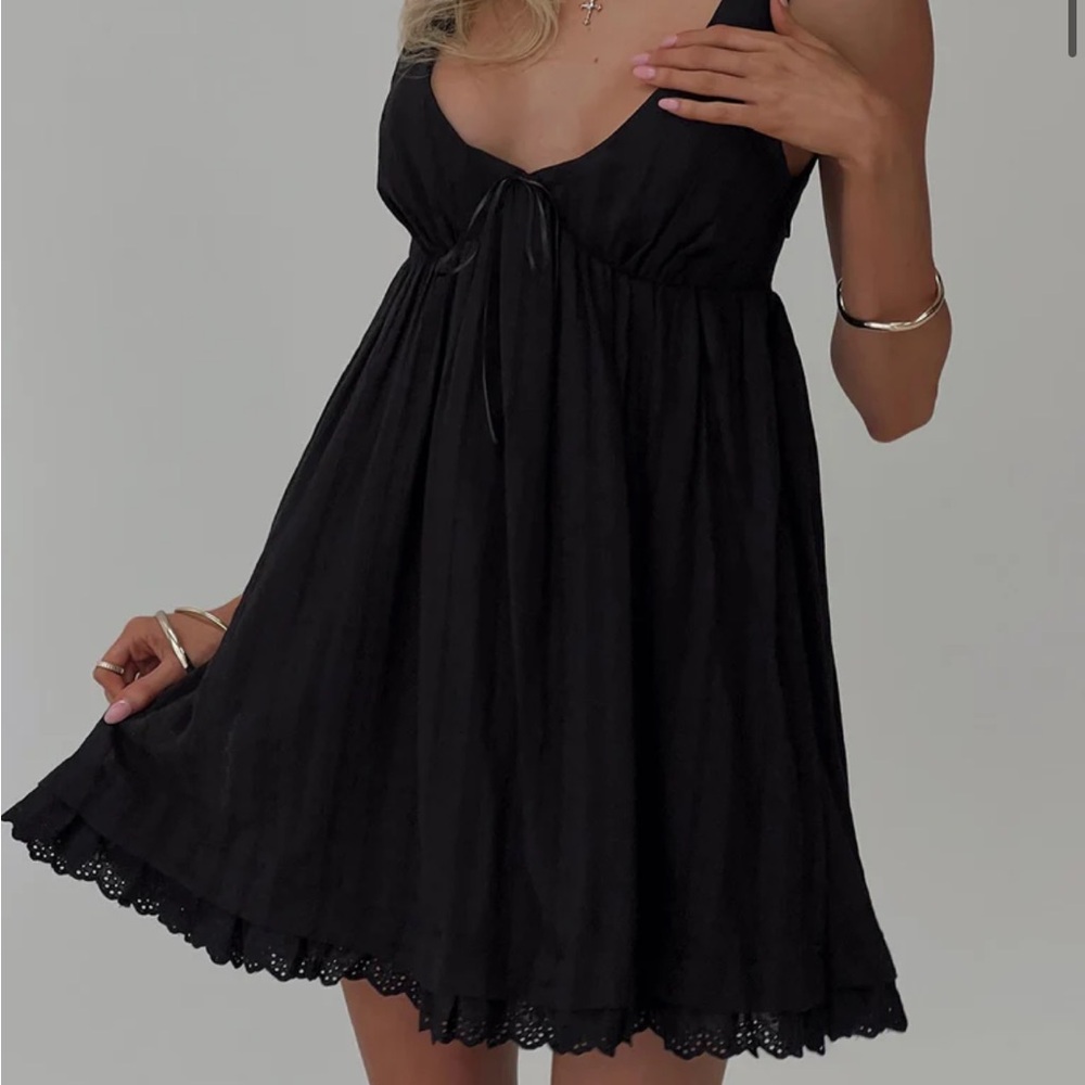 NELTY MINI DRESS BLACK